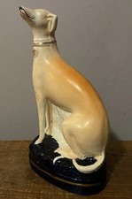 Antique Victorian Staffordshire Greyhound Figurine Rare (read description)