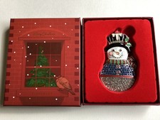 Tipperary Crystal Christmas Decoration Snowman