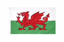 Embroidered  Wales Flag Sewn