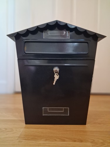 Black external letterbox - black,