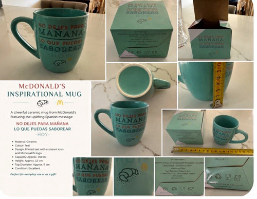 Mcdonald teal ceramic - mcdonald's,
