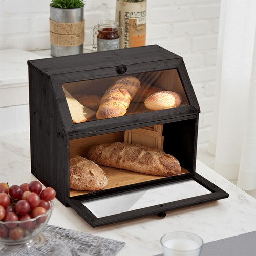 Tier wooden bread bin - 2,
