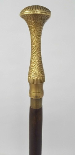 Vintage brass long - brass, knob