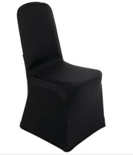 Black CHAIR COVERS LYCRA *FOR