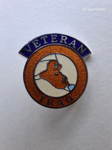 Iraq veteran pin badge - iraq,