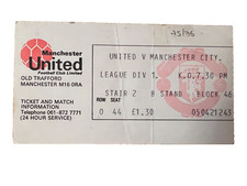 TICKET 1975/76 Manchester Utd