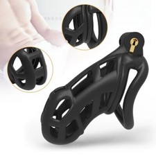 3D Male Cobra Resin Chastity Cage Penis Lock Device Kit with 4 Rings