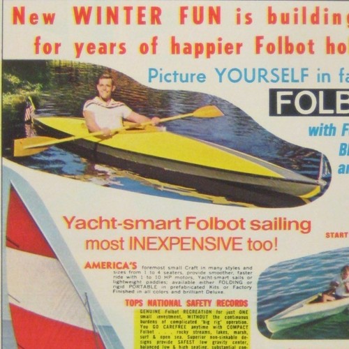 Folbot kayak print 1970 - kayak, ad