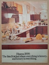 Hygena 2000 Fitted Kitchens Original UK Press Advert  1974