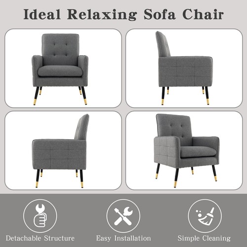 Fabric accent armchair leisure - accent,
