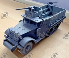 WW2 USA M5 HALF TRACK , 3D PRINTED, MANY SCALES AVAILABLE