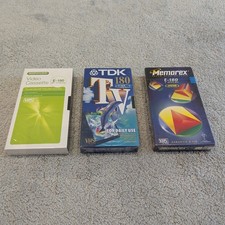 Blank vhs tapes new - blank, sealed
