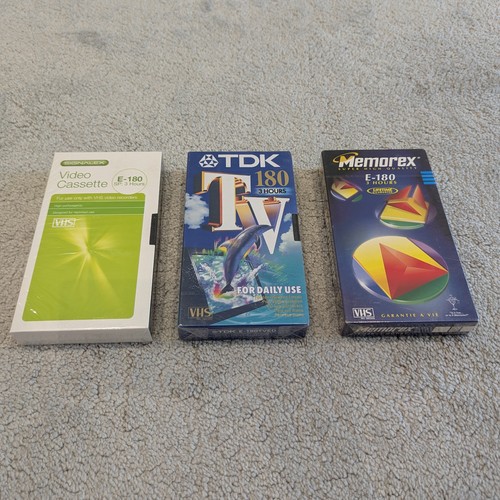 Blank vhs tapes new - tapes, sealed