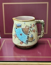 Majolica weagdwood pottery jug - majolica,