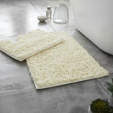 2PC Loop Bath Mat Set Non Slip