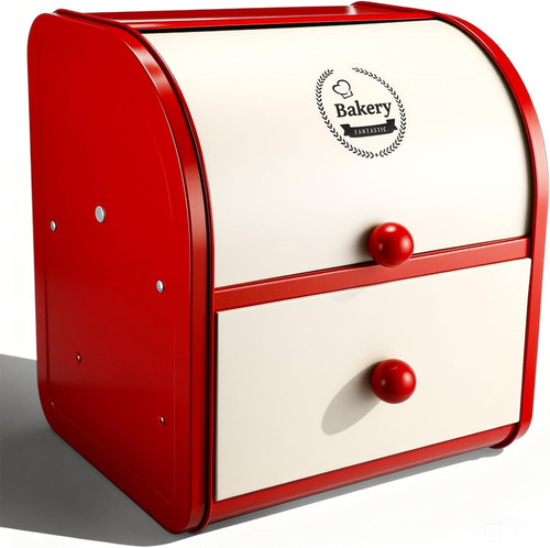 Stainless steel bread box - stainless,