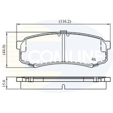 Brake Pads Set For Lexus GX