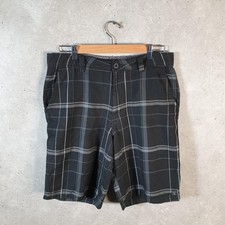 Vintage O’Neill Chino Shorts Jorts Cargo Men’s W32 Black Checkered Baggy Cotton