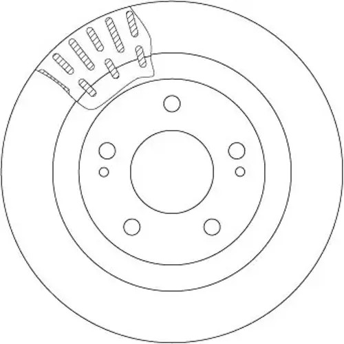 Brake disc vented df7276 - 2x,