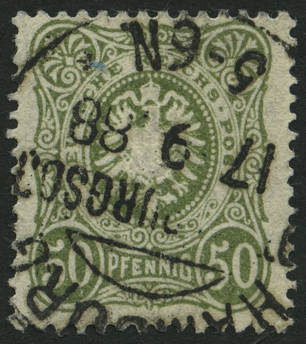 Reich 1887 pf - dt., reseda