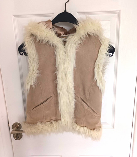 Bay beige faux suede - faux, fur