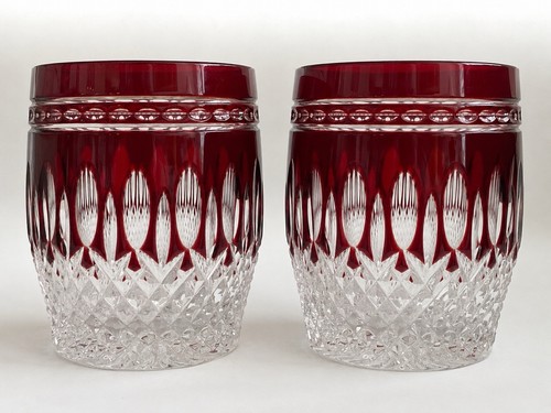Pair waterford clarendon ruby - waterford,