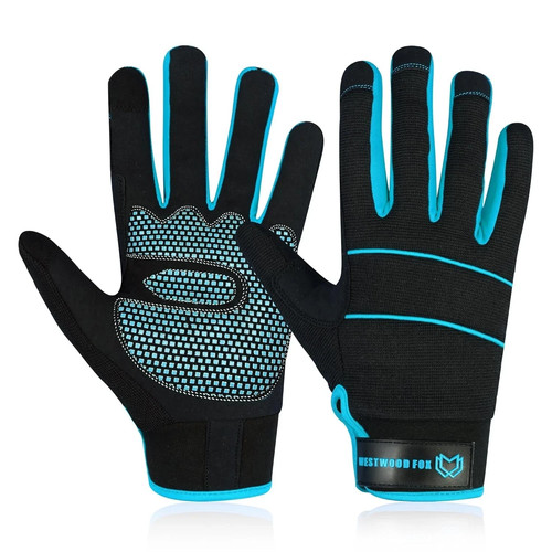 Leather gardening gloves - leather,