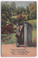 Humorous Outhouse Postcard