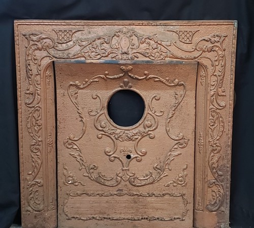 Ornate cast iron fireplace - ornate,