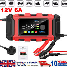 Smart Car Battery Charger 12V 6A Intelligent Automatic Pulse Repair Lifepo4 AGM 