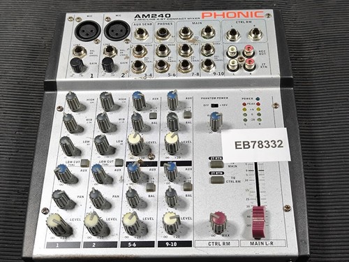 Phonic am240 compact mixer - phonic,