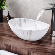 Ceramic Marble Effect Sink