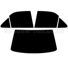 Pre Cut Window Tint for Peugeot 406 4-door Saloon 1996-04 5% Limo Black Rear