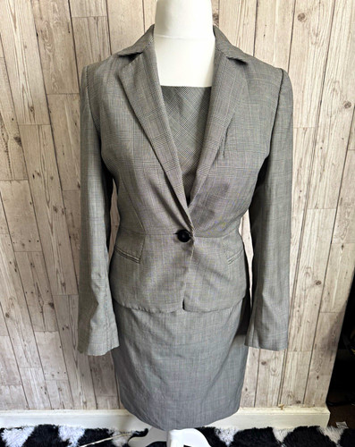 Hobbs grey black check 2pc - grey,