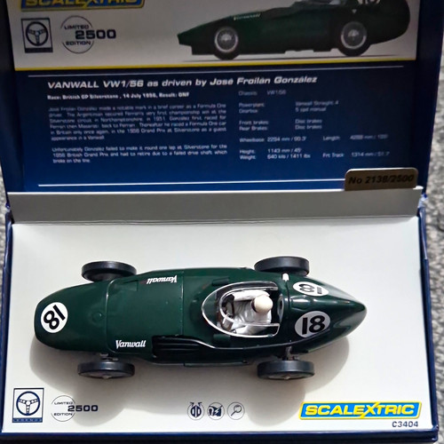 Scalextric vanwall vw1 - scalextric, vw1/56