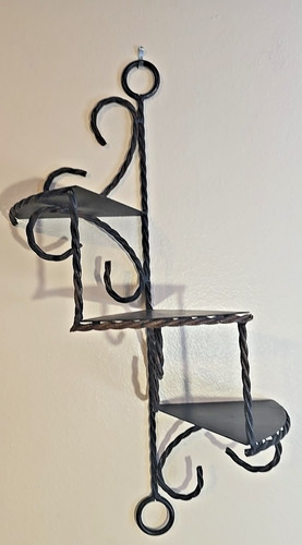 Vintage wrought iron twisted - wrought,