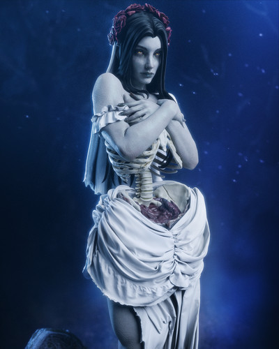 Undead bride unpainted model - unpainted,
