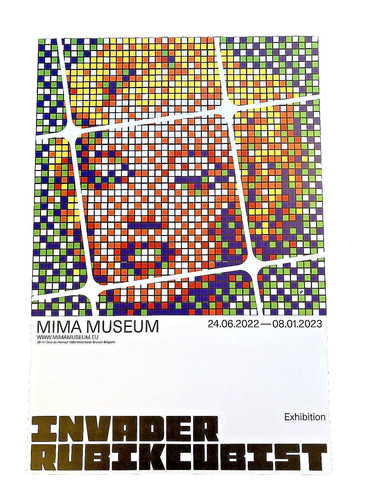 Invader rubikcubist street pop - rubikcubist,