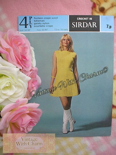 Vintage crochet pattern lady - vintage,