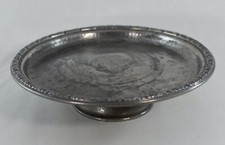 ANTIQUE TUDRIC LIBERTY & CO ENGLISH PEWTER 01371 CAKE STAND 20.5cm