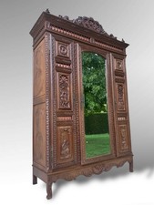 Antique French Breton Armoire