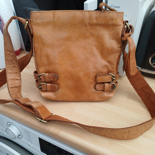 Clarks tan leather crossbody - clarks,