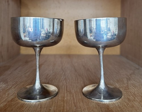 Pair silver plated - of,