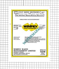 Wimpey Waste Management Billingham Cleveland Advert - c.1980 Cutting / Print