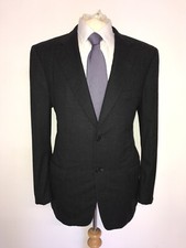 GIEVES & HAWKES - Mens CHARCOAL GREY WOOL SUIT - 44 Reg - W36 L28 - NICE SUIT