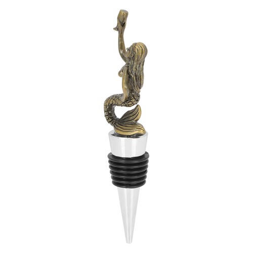 Zinc alloy mermaid wine - alloy, bottle