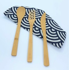 Bamboo Cutlery 3 Piece Set