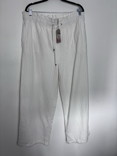 Fatface white linen - linen, blend