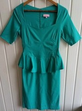 Ladies Turquoise Bodycon Dress Size 14 So Couture BR
