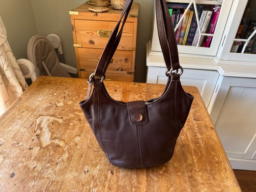 Clarks brown leather handbag - clarks,